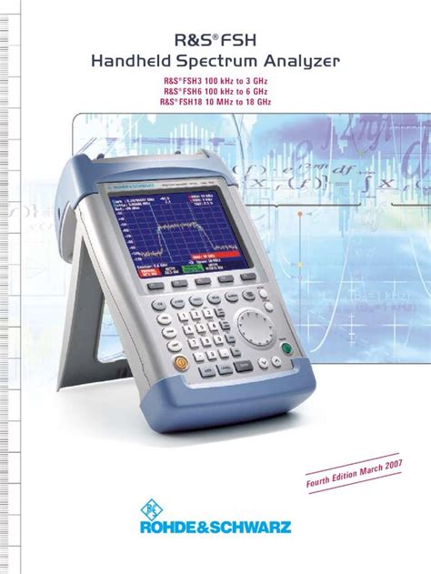 PDF R S FSH Handheld Spectrum Analyzer Rohde Schwarz PDF