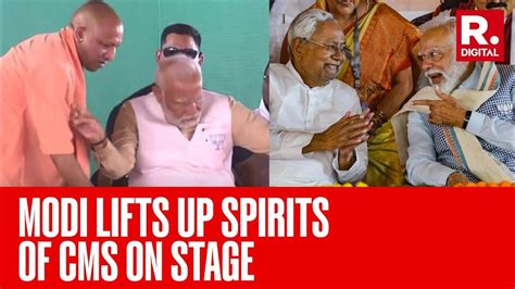 From Cm Yogi And Dhami To Nitish Heres How Pm Modi Lifted Up Spirits