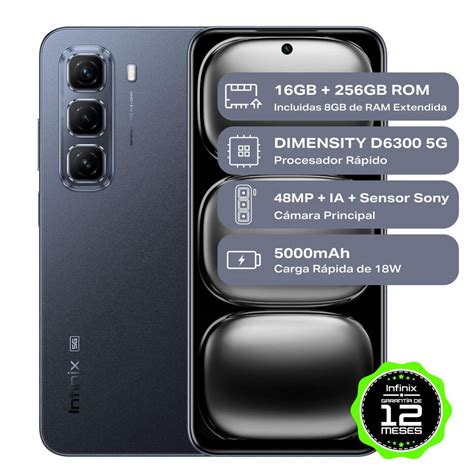 Celular Infinix Hot 50 256 Gb 8 Gb Ram Negro Rappi