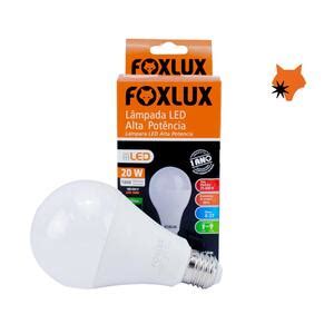 Lâmpada Led Alta Potência Branca 20w 6500k Bivolt Foxlux Leroy Merlin