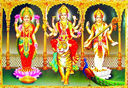 Tridevi – Three supreme Goddesses — The Indian Panorama