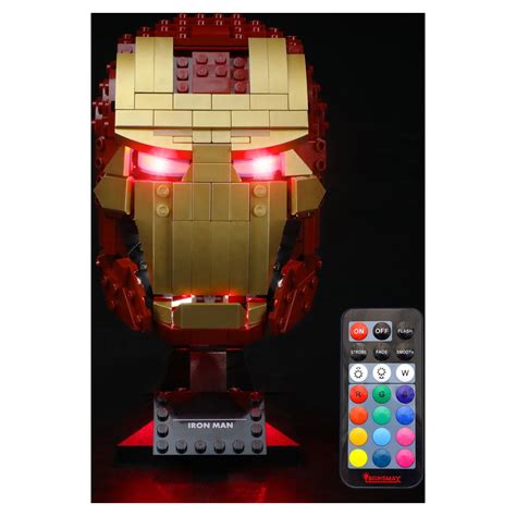 BRIKSMAX Marvel Set LED Lighting Kit With Remote Control For Iron Man