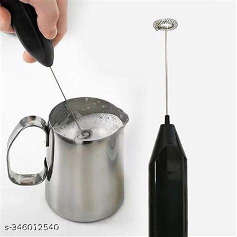 Milk Frother Handheld Foam Maker Usb Rechargeable Drink Mixer With 2