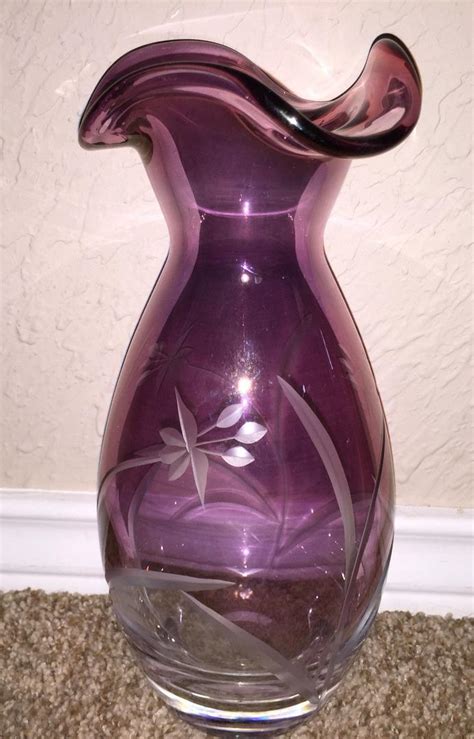 Lenox Purple Fluted Vase 1781134909