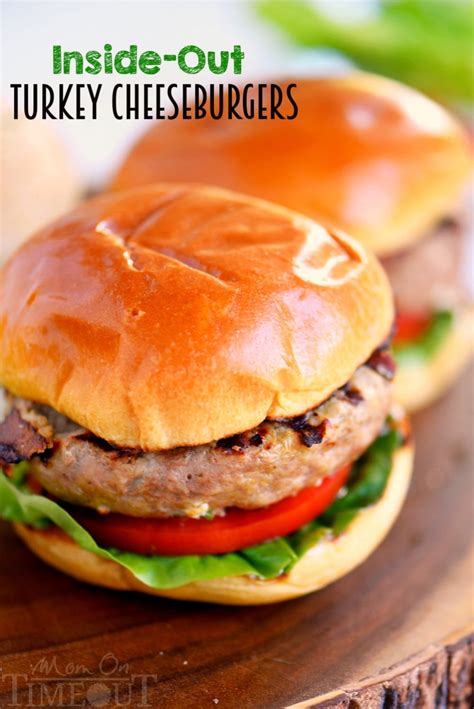 Fire Up That Grill And Throw On These Inside Out Turkey Cheeseburgers