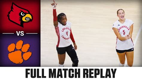 Louisville Vs Clemson Full Match Replay 2023 ACC Volleyball YouTube