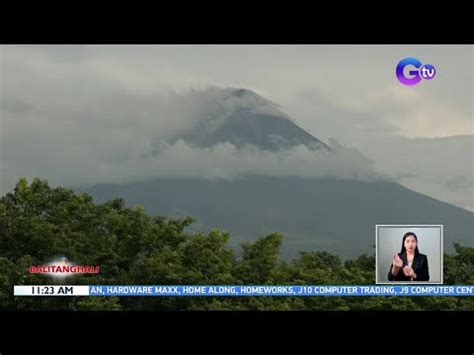 PHIVOLCS 306 Rockfall Events At 2 Volcanic Quakes Naitala Ng Mayon Sa