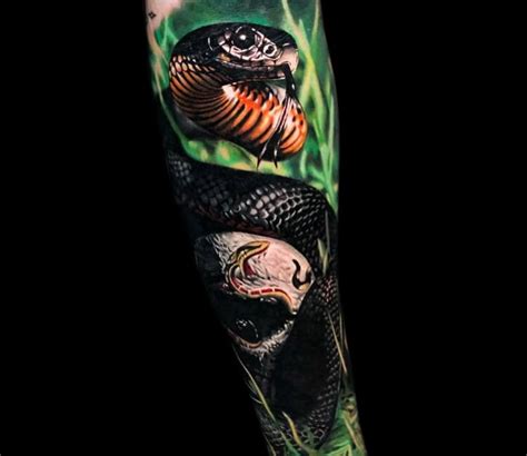 Black Mamba Snake Tattoo