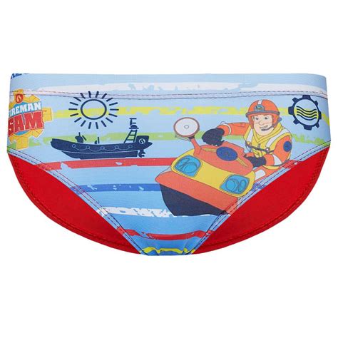 Fireman Sam Boy Swim Brief Se1832 Red