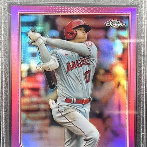 Shohei Otani Topps Chrome Pink Refractor Ebay