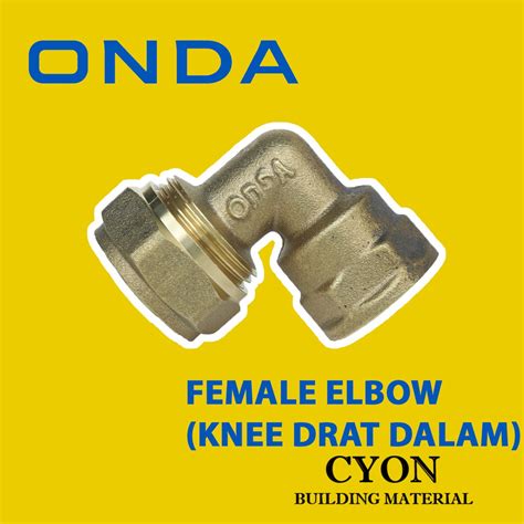 Jual Onda Female Elbow Knee Drat Dalam Mm X Knie Air Panas