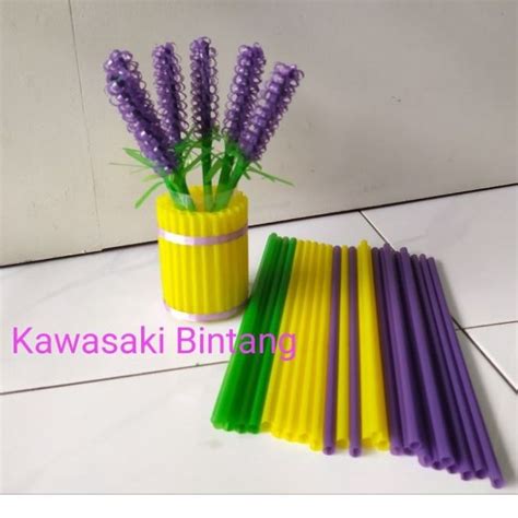 Jual Bunga Sedotan Bunga Sedotan Lavender Bunga Sedotan Dengan Pot