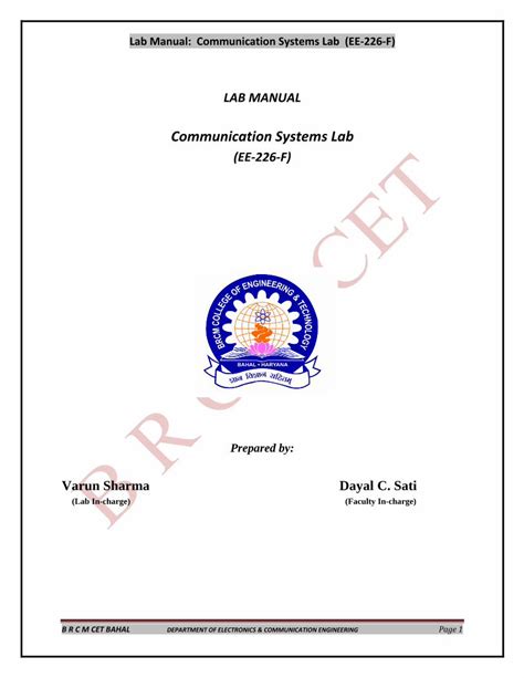 PDF Communication Systems PDF File Communication Systems Lab