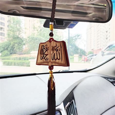 Nabi Gantungan Kayu Allah S Car Mirror Hanger Sided Wood Material