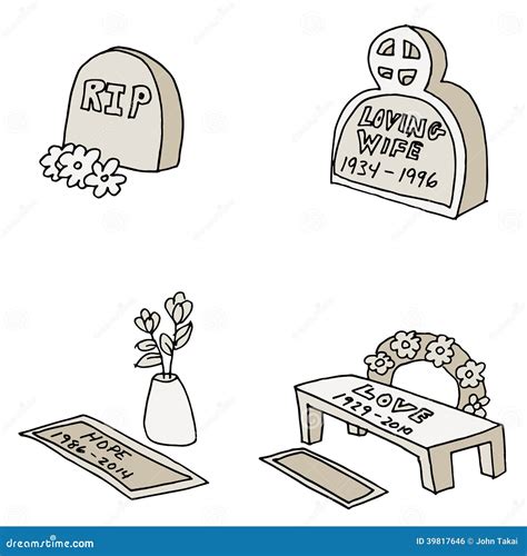 Tombstones Stock Vector Illustration Of Tombstones Death 39817646
