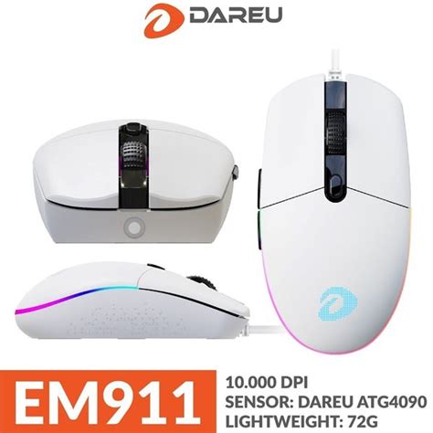 Chuột Gaming DAREU EM911 RGB Lightweight kích thước nhỏ gọn nShop