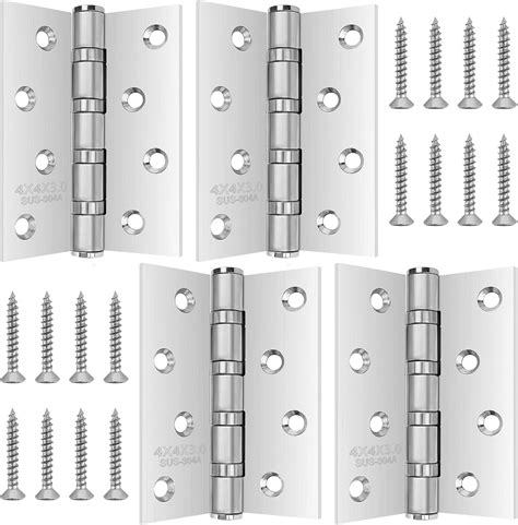 4 Stück 304 Edelstahl Scharniere 7 5 10cm Groß Schwerlast