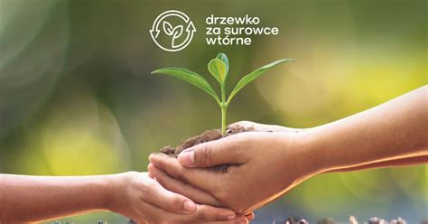 Drzewko za surowce wtórne Przynieś makulaturę lub plastikowe nakrętki