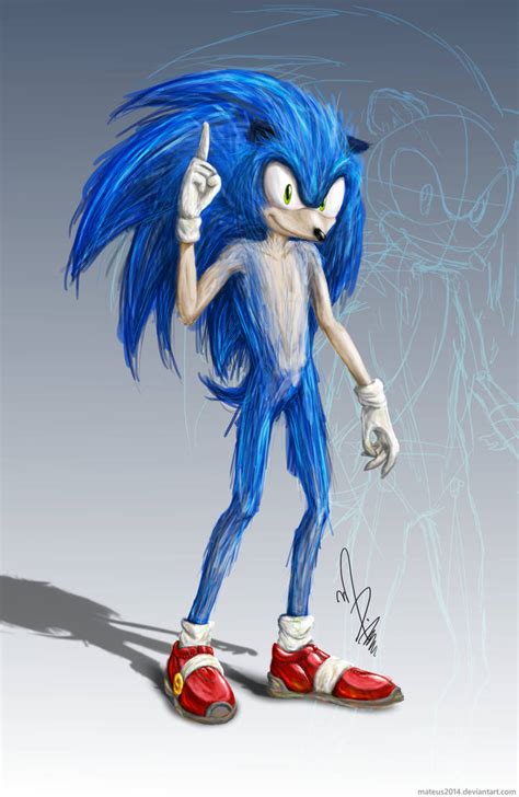 Realistic Sonic (Movie Fan-Design) by mateus2014 on DeviantArt