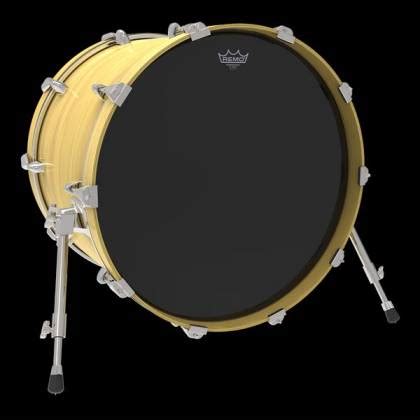 Remo P Es Ebony Powerstroke Black Dynamo Bass Drumhead P