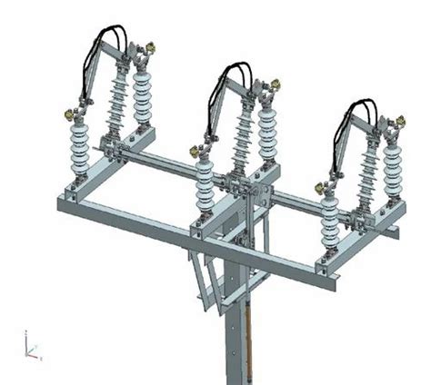 11kV 400A Gang Operated Air Break Switch 6 Insulator Polymeric Type At