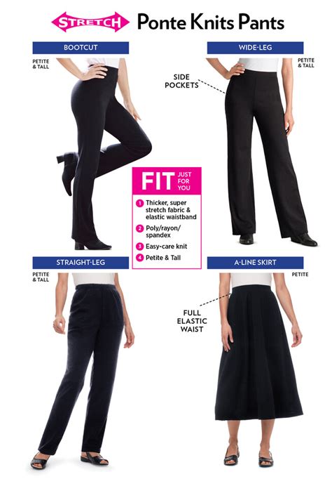 Straight Leg Ponte Knit Pant Woman Within