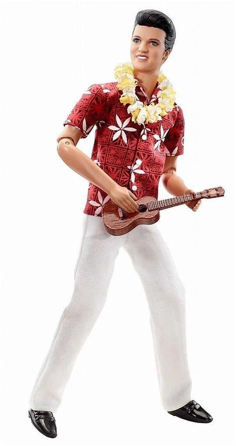 Barbie Collector Elvis Presley In Blue Hawaii Doll Pink Label 2009 R4509 New Ebay Blue