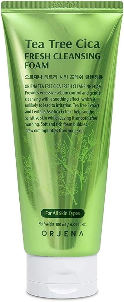 Пенка для умывания с экстрактом чайного дерева Orjena Tea Tree Cica ...