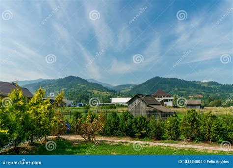 Stunning Landscape from CÃmpulung Moldovenesc Suceava Romania Stock