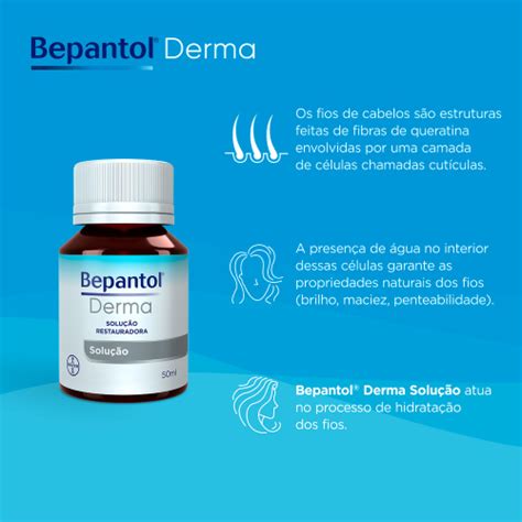 Bepantol Derma Solução 50ml para Pele e Cabelo para Hidratação Intensa