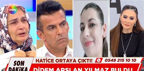 Didem Arslan Yılmaz la Vazgeçme Videoları 4 aydır kayıp olan Hatice