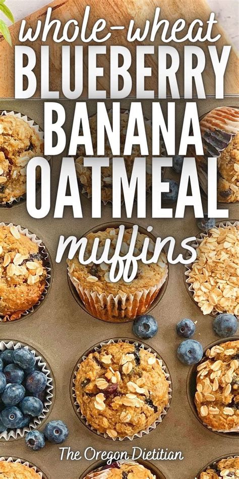 Blueberry Banana Oatmeal Muffins Artofit