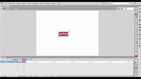 Tutorial Membuat Tombol Pada Adobe Flash Youtube