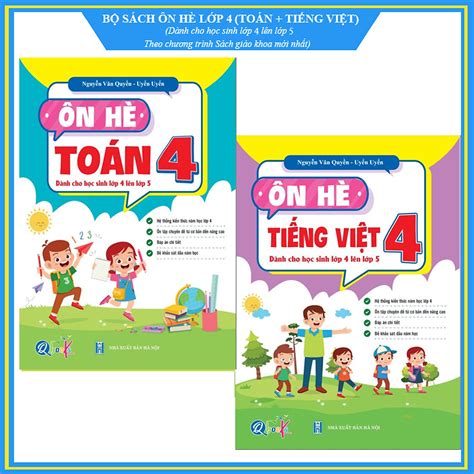 Mua Bộ ÔN HÈ Lớp 4 Toán Tiếng Việt Dành cho học sinh lớp 4 lên