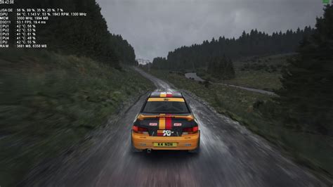 DiRT Rally Benchmark Pentium G4560 3 5 GTX 750 TI OC 8 GB DDR4