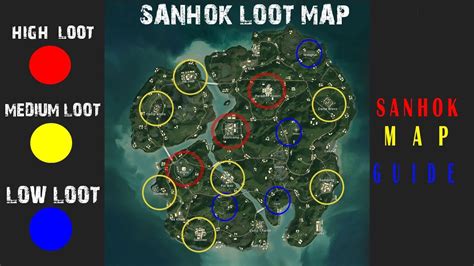 PUBG SANHOK Map Guide Best Loot YouTube