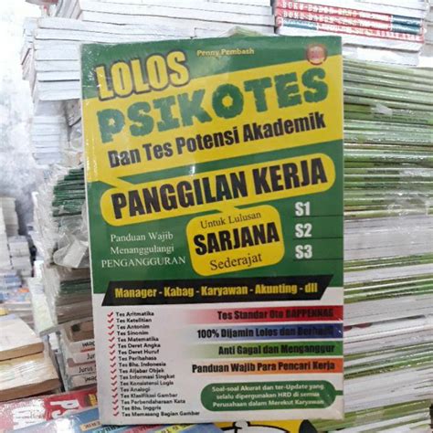 Jual Lolos Psikotes Dan Tpa Panggilan Kerja Untuk Lulusan Sarjana S