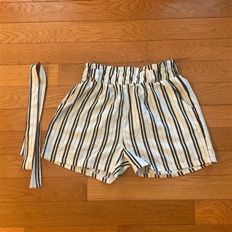 Black and White Striped Shorts I'm looking to get... - Depop