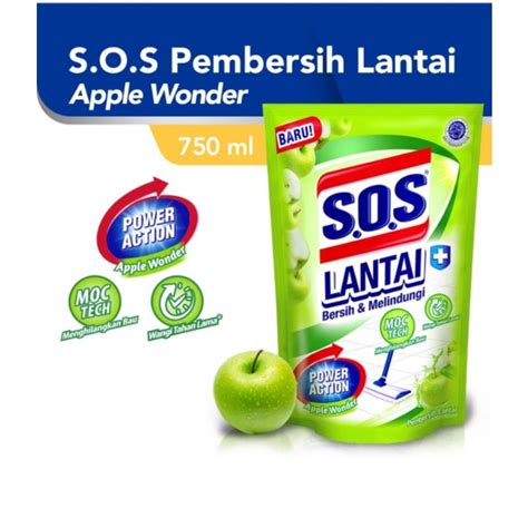 Jual Sos Pembersih Lantai Pouch Apple Wonder Ml Shopee Indonesia