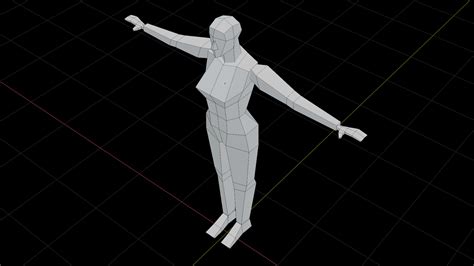 Male And Female Low Poly Base Mesh Ps1 Style 3d Model By Hikkijack