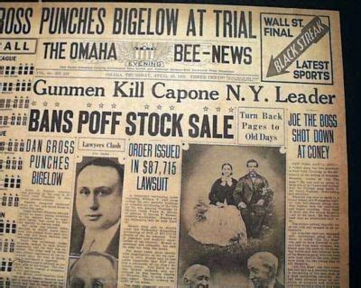 JOE MASSERIA Genovese Mafia Boss Killed 1931 Newspaper | #149958405