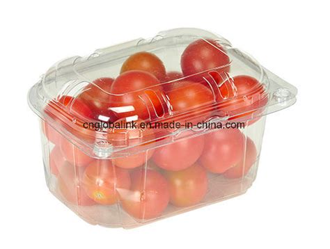 Manufacture Disposable Plastic Fruit Packaging Clamshells For Tomatoes