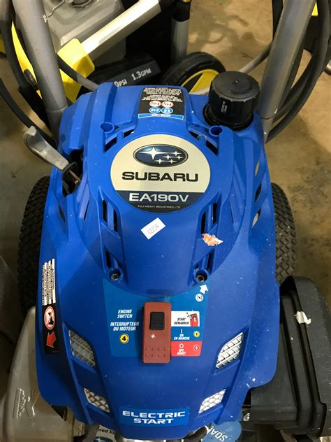 Tested Working Subaru Powerstroke Ea190v Gas Pressure Washer With