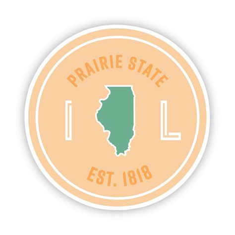 Prairie State Illinois Sticker – Big Moods