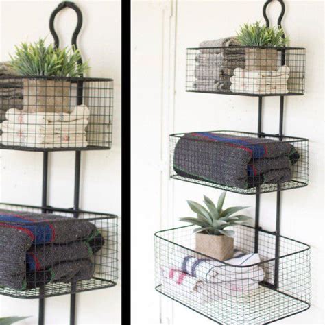 Unique Wall Hung Wire Baskets Flower Box Bracket