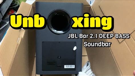 Unboxing Jbl 21 Deep Bass With Soundbar Sorround Sound Youtube