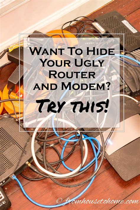 How To Hide Your Ugly Router And Modem