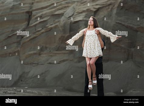 Man Lifts Woman Hi Res Stock Photography And Images Alamy
