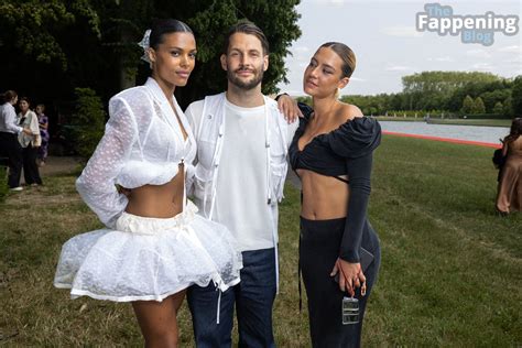 Tina Kunakey Displays Her Tits Legs At The Jacquemus Show In Paris New Photos Video