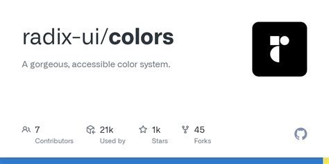 GitHub - radix-ui/colors: A gorgeous, accessible color system.